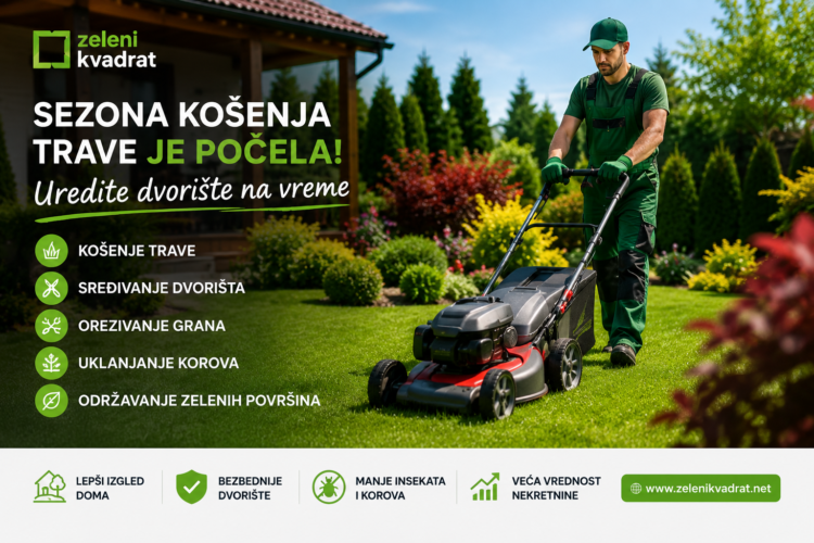 Sezona košenja trave je počela – uredite dvorište na vreme